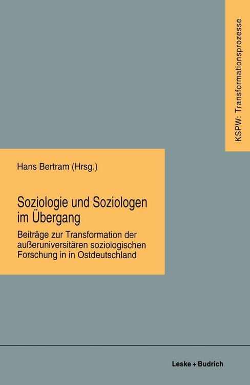 Produktbild: Soziologie und Soziologen im &Uuml;bergang