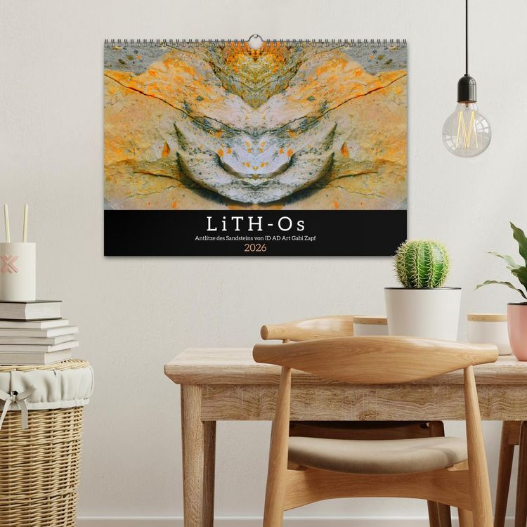 Produktbild: LiTH-Os Antlitze des Sandsteins von ID AD Art Gabi Zapf (Wandkalender 2026 DIN A3 quer), CALVENDO Monatskalender
