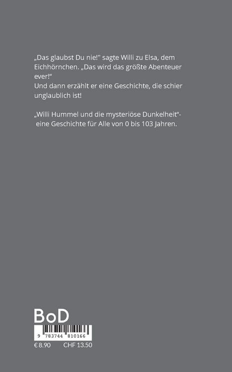 Produktbild: Willi Hummel und die mysteri&ouml;se Dunkelheit