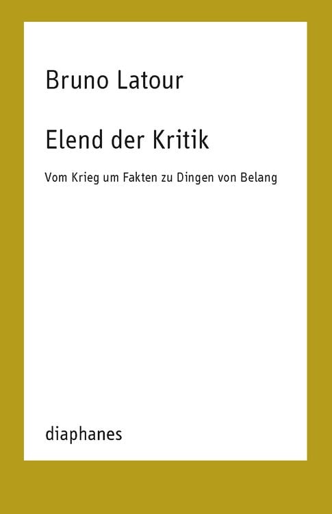 Produktbild: Elend der Kritik