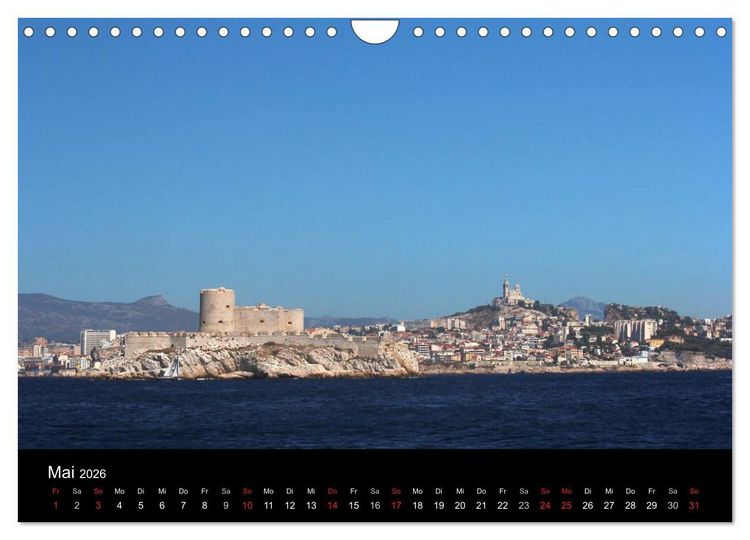 Produktbild: MARSEILLE - Die Hafenmetropole an der C&ocirc;te d'Azur (Wandkalender 2026 DIN A4 quer), CALVENDO Monatskalender