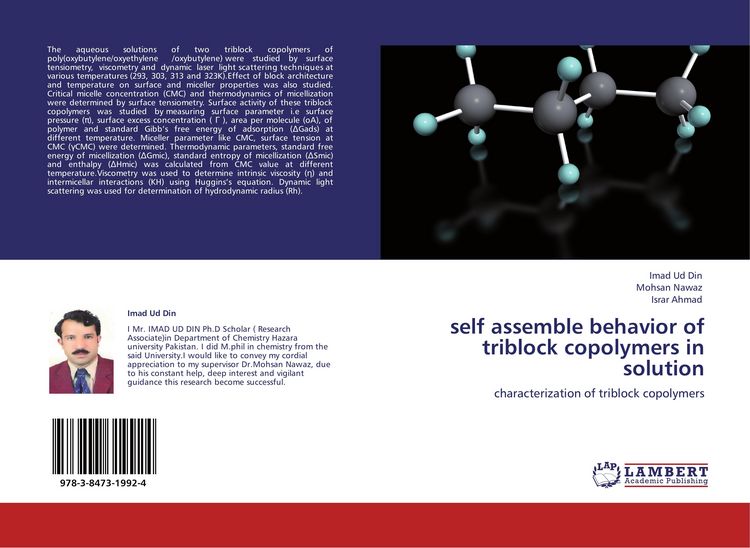 Produktbild: Self assemble behavior of triblock copolymers in solution