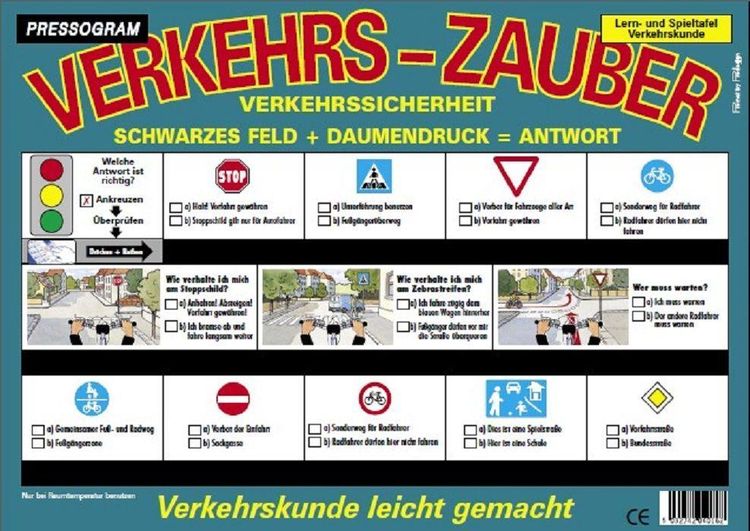 Produktbild: PRESSOGRAM Zaubertafel - Verkehrssicherheit