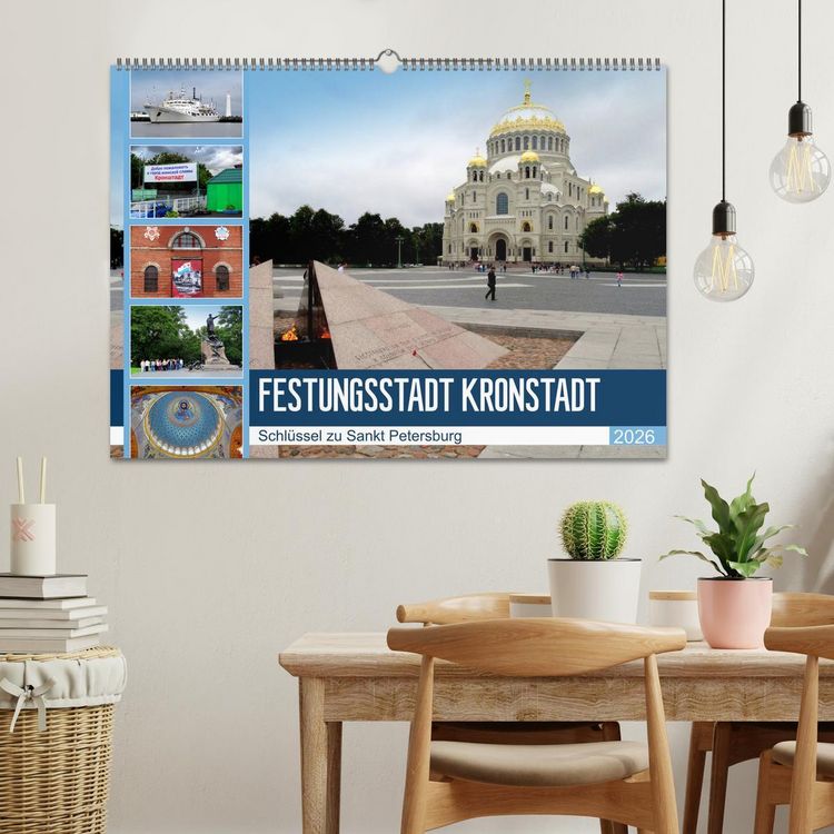 Produktbild: Festungsstadt Kronstadt - Schl&uuml;ssel zu Sankt Petersburg (Wandkalender 2026 DIN A2 quer), CALVENDO Monatskalender