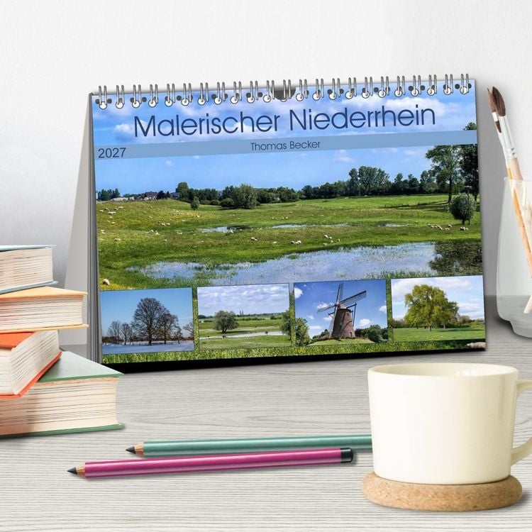 Produktbild: Malerischer Niederrhein (Tischkalender 2027 DIN A5 quer), CALVENDO Monatskalender