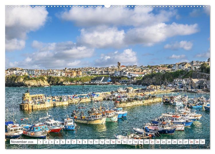 Produktbild: Cornwall - Malerische Landschaften mit grandiosen K&uuml;sten (Wandkalender 2026 DIN A2 quer), CALVENDO Monatskalender