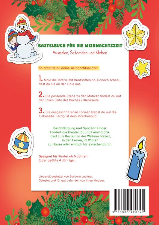 Produktbild: Bastelbuch f&uuml;r die Weihnachtszeit