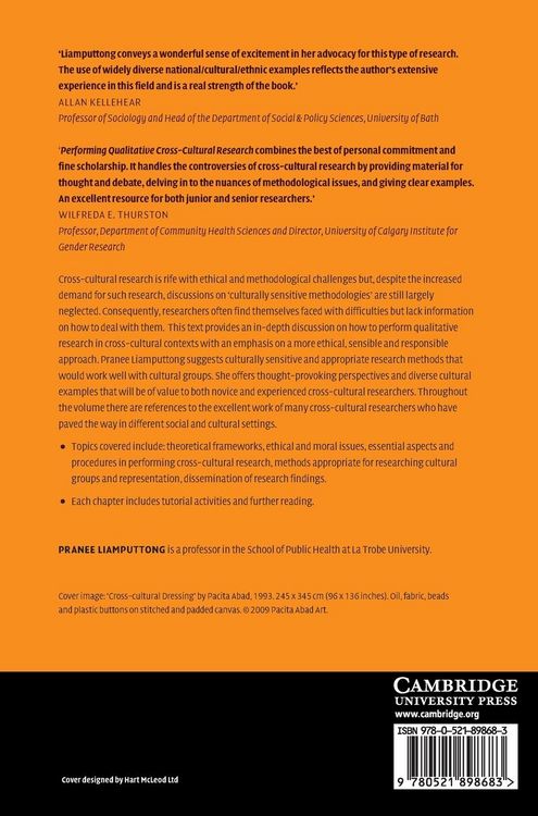Produktbild: Performing Qualitative Cross-Cultural Research
