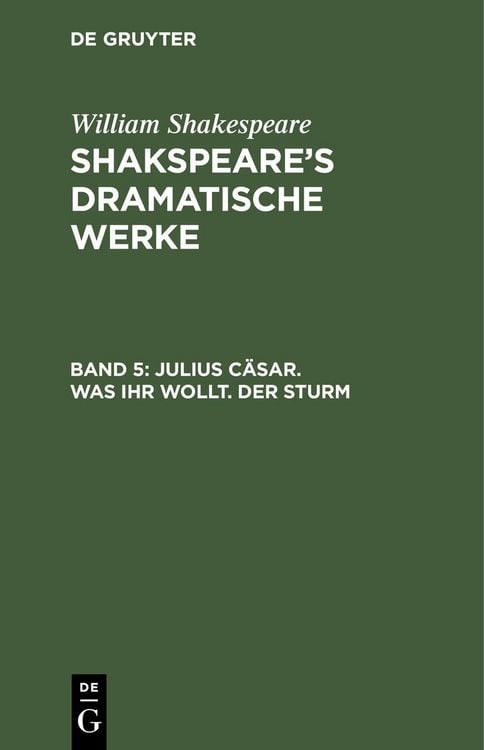 Produktbild: Julius C&auml;sar. Was ihr wollt. Der Sturm