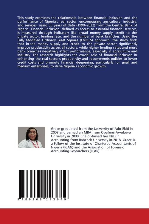Produktbild: Financial Inclusion and the Performance of Real Sector in Nigeria