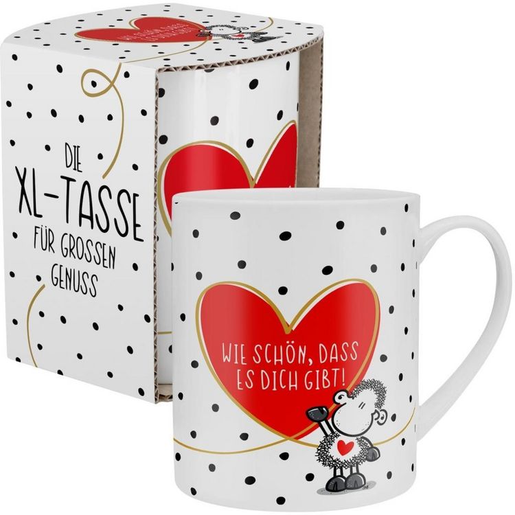 Produktbild: Sheepworld Tasse "Sch&ouml;n, dass es dich gibt" XL