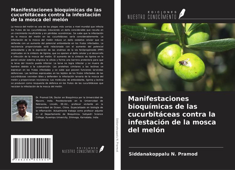 Produktbild: Manifestaciones bioqu&iacute;micas de las cucurbit&aacute;ceas contra la infestaci&oacute;n de la mosca del mel&oacute;n