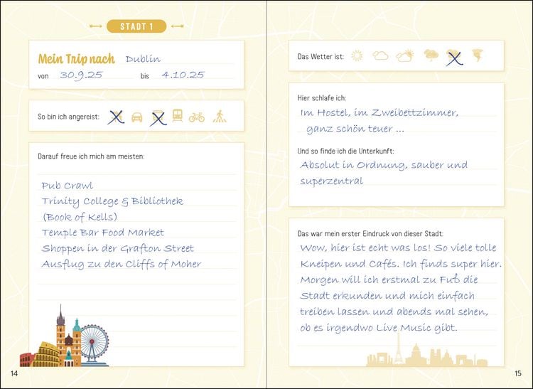 Produktbild: Reisetagebuch &ndash; St&auml;dtetrips