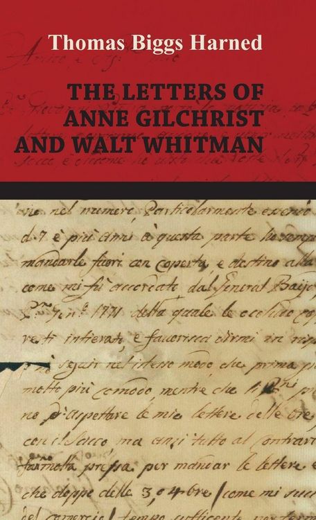 Produktbild: The Letters of Anne Gilchrist and Walt Whitman