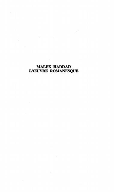 Produktbild: Malek Haddad