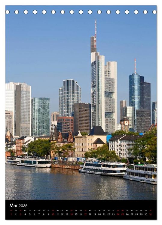 Produktbild: Frankfurt Highlights (Tischkalender 2026 DIN A5 hoch), CALVENDO Monatskalender