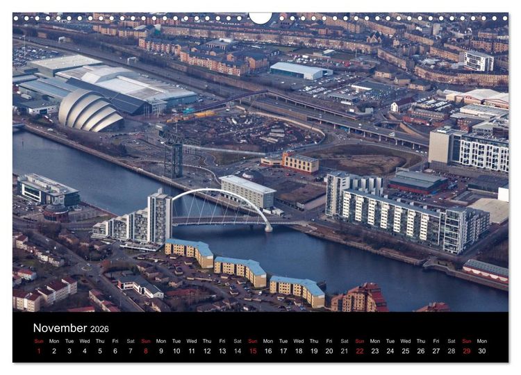 Produktbild: Glasgow from the Air (Wall Calendar 2026 DIN A3 landscape), CALVENDO 12 Month Wall Calendar