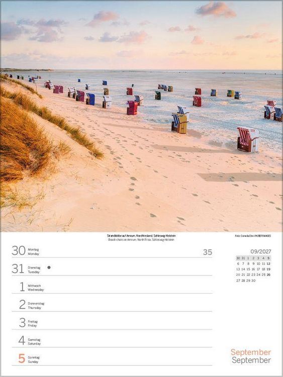 Produktbild: Nord- und Ostsee Wochenkalender 2027