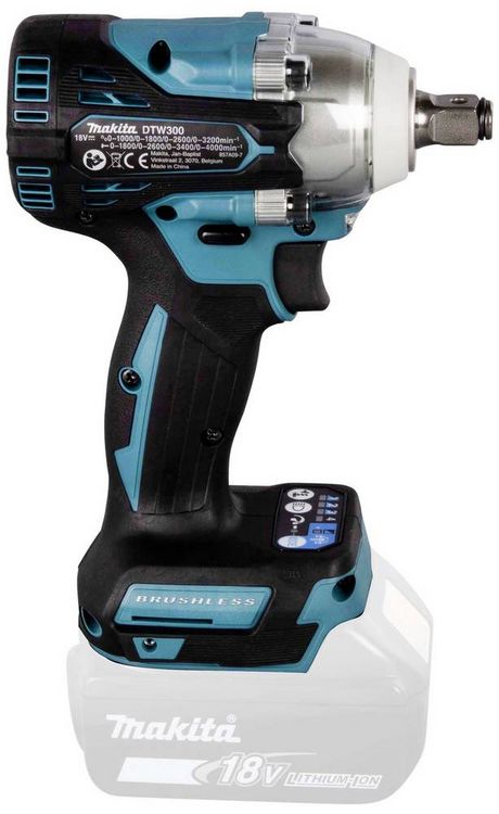 Produktbild: Makita DTW300Z Akku-Schlagschrauber 330 Nm 18 V Anzahl mitgelieferte Akkus 0 Li-Ion ohne Akku