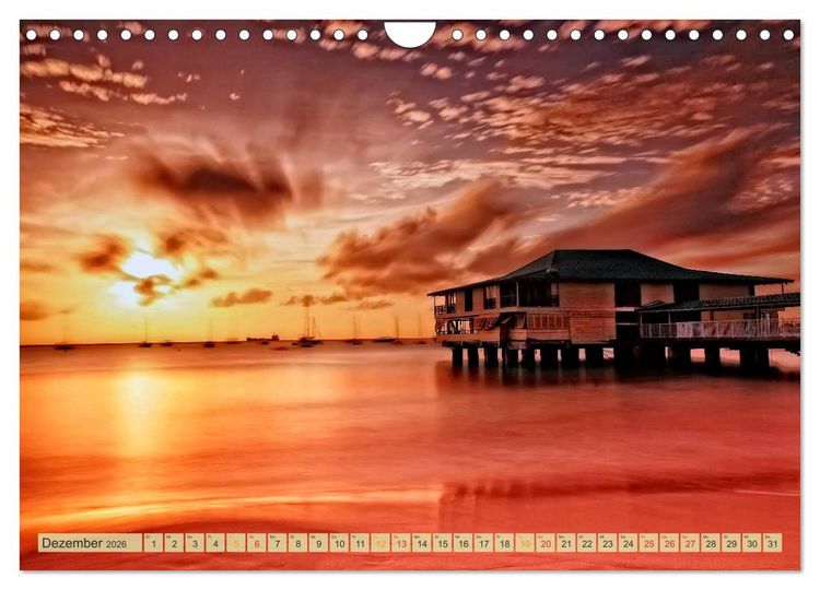 Produktbild: Die kleinen Antillen - Barbados (Wandkalender 2026 DIN A4 quer), CALVENDO Monatskalender