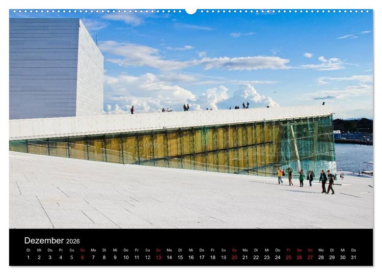 Produktbild: Oslo (Wandkalender 2026 DIN A2 quer), CALVENDO Monatskalender