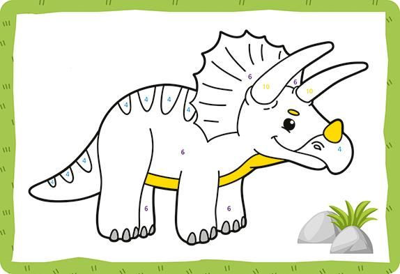 Produktbild: 50 Karten Malen nach Zahlen - Dinosaurier