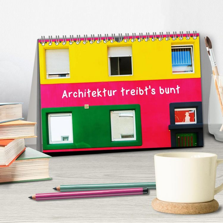 Produktbild: Architektur treibt's bunt (Tischkalender 2026 DIN A5 quer), CALVENDO Monatskalender