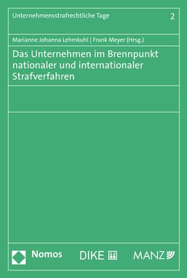 Produktbild: Das Unternehmen im Brennpunkt nationaler und internationaler Strafverfahren