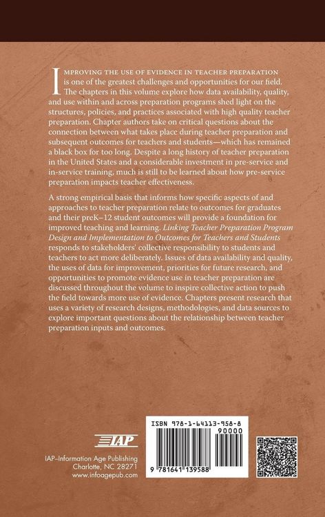 Produktbild: Linking Teacher Preparation Program Design and Implementation to Outcomes for Teachers and Students (hc)