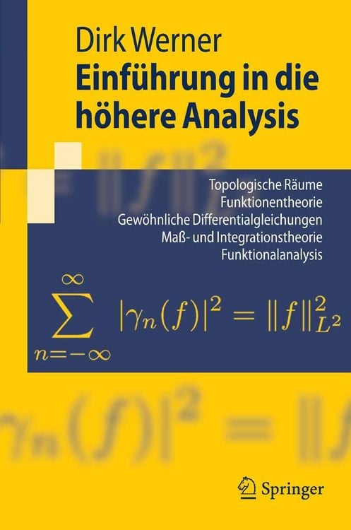 Produktbild: Einführung in die höhere Analysis