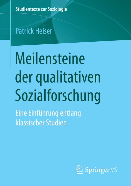 Produktbild: Meilensteine der qualitativen Sozialforschung