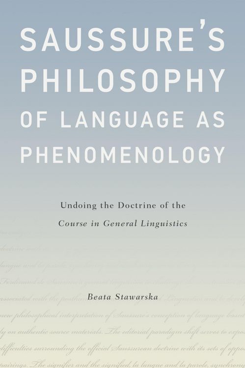 Produktbild: Saussure's Philosophy of Language as Phenomenology