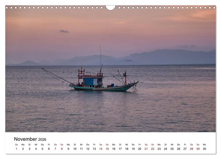 Produktbild: Die sch&ouml;nsten Inseln Thailands (Wandkalender 2026 DIN A3 quer), CALVENDO Monatskalender