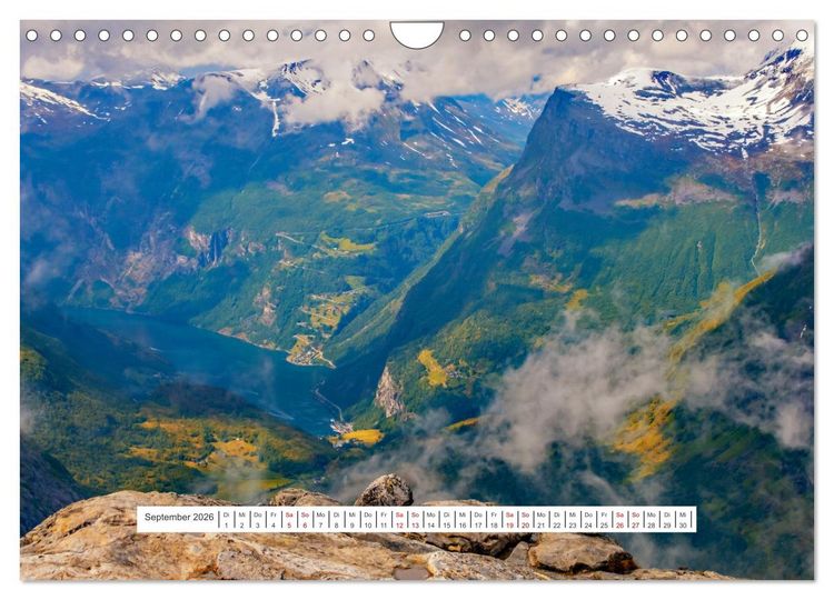 Produktbild: Norwegen - ein traumhaftes Reiseziel (Wandkalender 2026 DIN A4 quer), CALVENDO Monatskalender