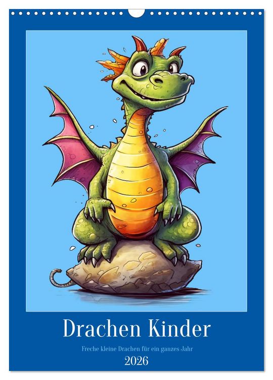 Produktbild: Drachen Kinder (Wandkalender 2026 DIN A3 hoch), CALVENDO Monatskalender
