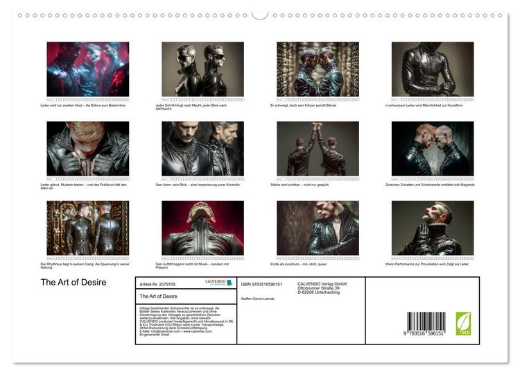 Produktbild: The Art of Desire (hochwertiger Premium Wandkalender 2026 DIN A2 quer), Kunstdruck in Hochglanz