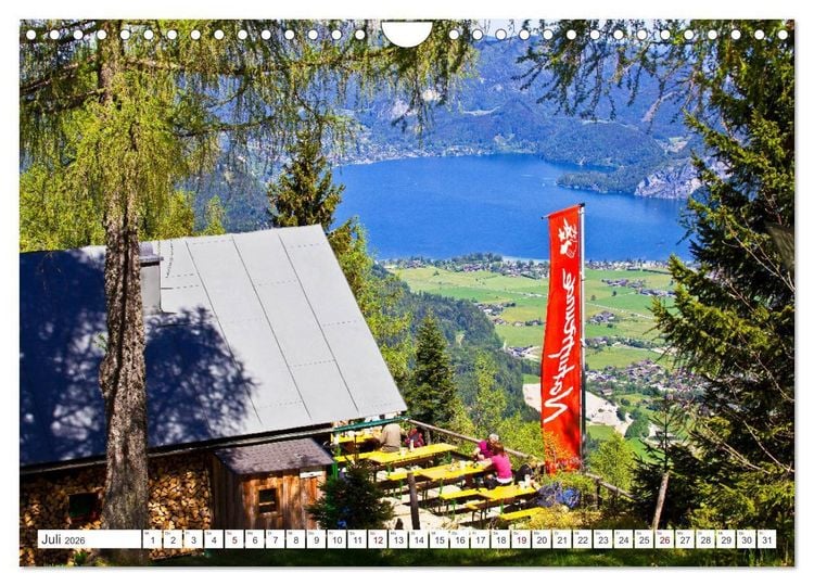 Produktbild: Der sch&ouml;ne Wolfgangsee im Salzkammergut (Wandkalender 2026 DIN A4 quer), CALVENDO Monatskalender