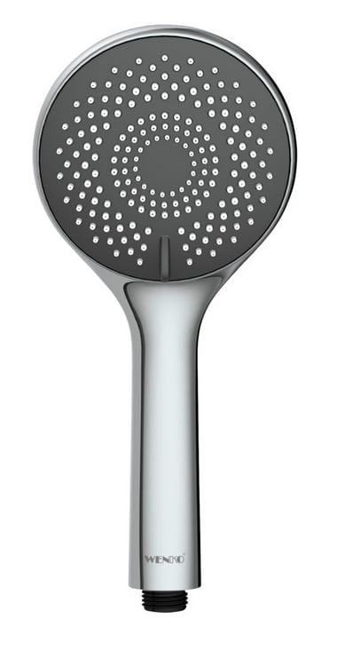 Produktbild: Duschkopf Grau &Oslash; 11 cm, mit 3 Strahlarten