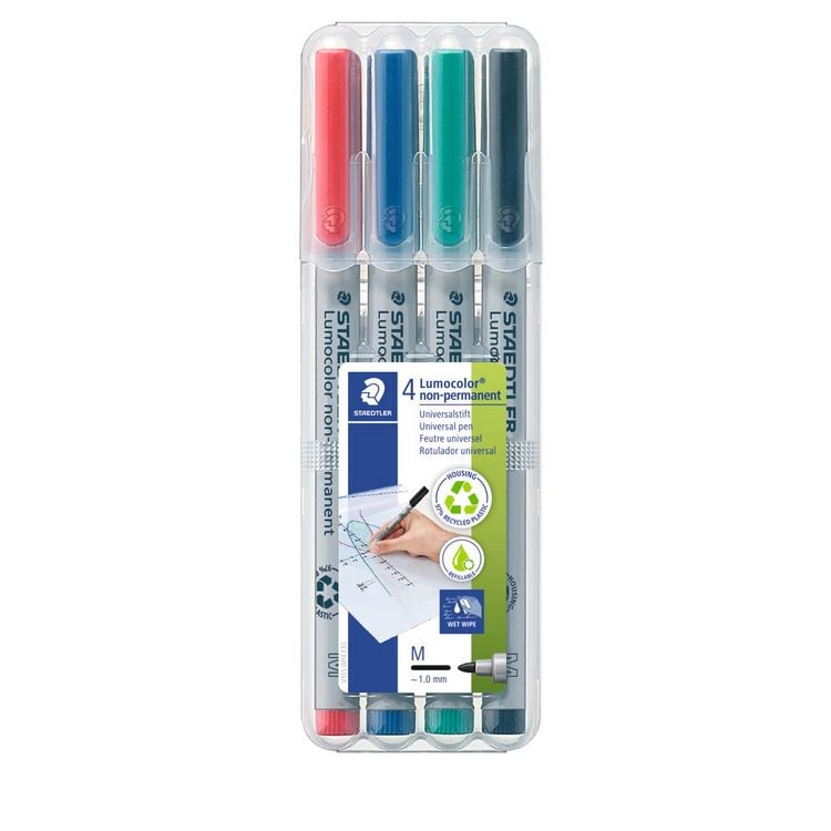 Produktbild: STAEDTLER Universalstift Lumocolor&reg; non-permanent M, 4er Set farbig