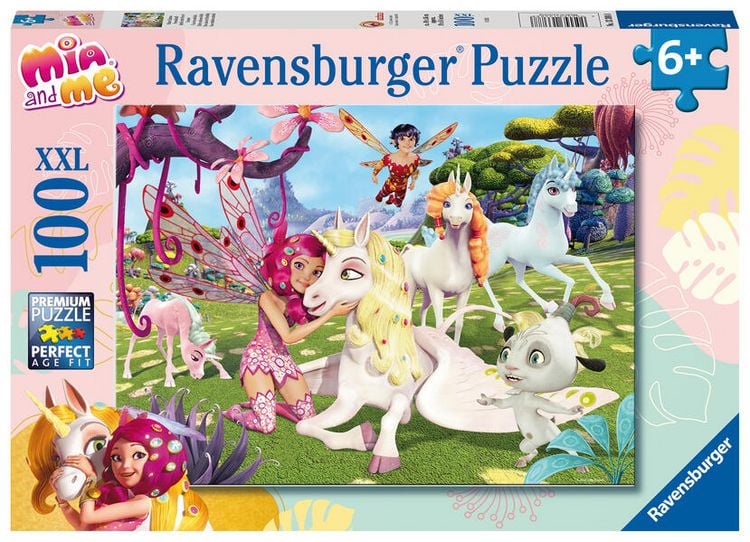 Produktbild: Kinderpuzzle 100 XXL Teile - Mia and me - Wahre Einhorn-Freundschaft