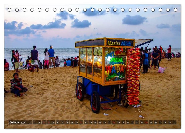 Produktbild: Sri Lanka - Eine Bilder-Reise (Tischkalender 2026 DIN A5 quer), CALVENDO Monatskalender