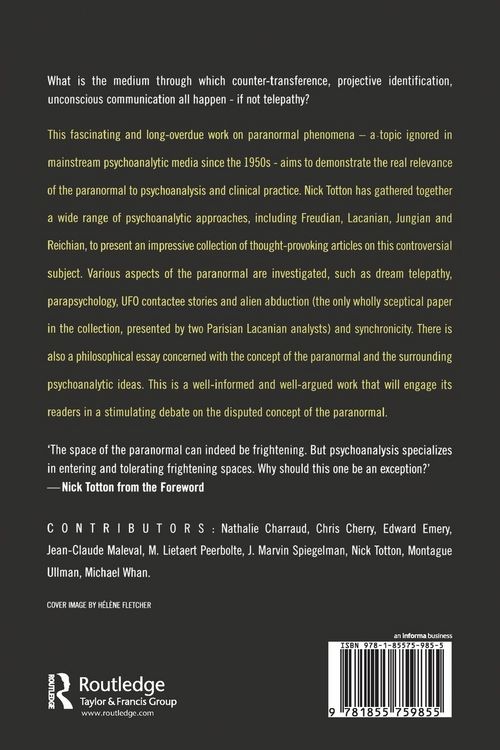 Produktbild: Psychoanalysis and the Paranormal