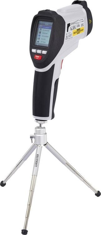 Produktbild: VOLTCRAFT IR-1600 CAM Infrarot-Thermometer Optik 50:1 -50 - +1600 &deg;C Pyrometer, Echtbildanzeige