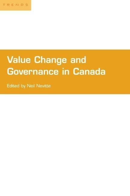 Produktbild: Value Change and Governance in Canada