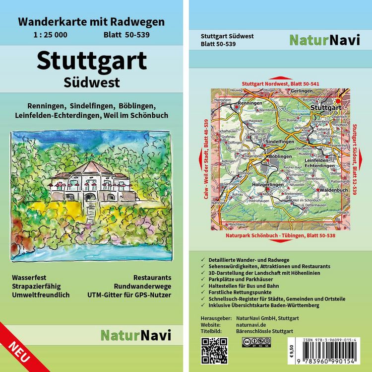 Produktbild: Stuttgart S&uuml;dwest 1 : 25 000