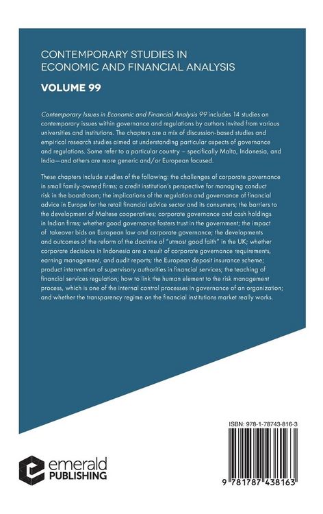 Produktbild: Governance and Regulations
