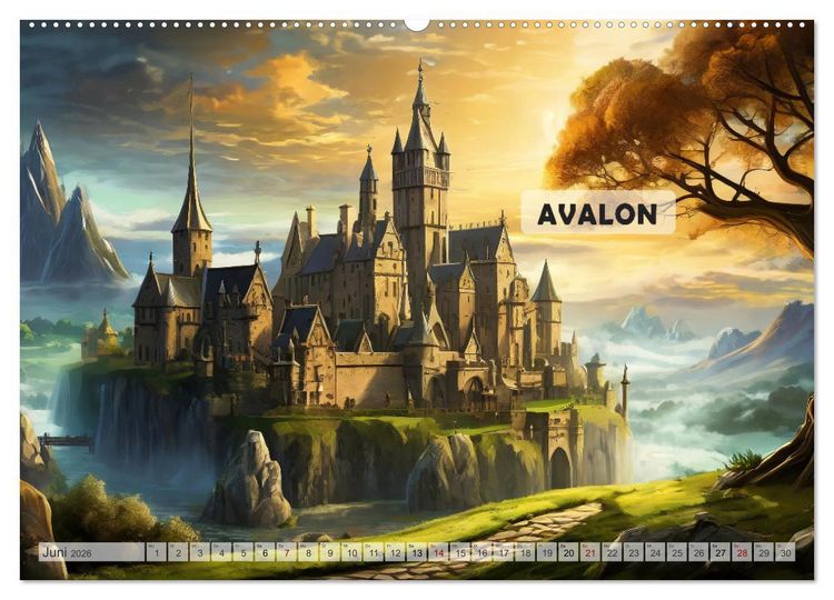 Produktbild: Sagenhafte Orte und Mythen (Wandkalender 2026 DIN A2 quer), CALVENDO Monatskalender