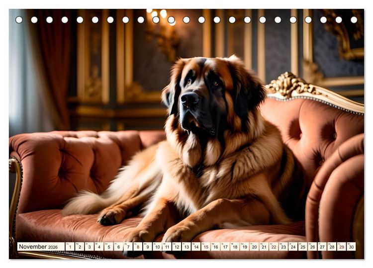 Produktbild: Leonberger - der zahme L&ouml;we (Tischkalender 2026 DIN A5 quer), CALVENDO Monatskalender