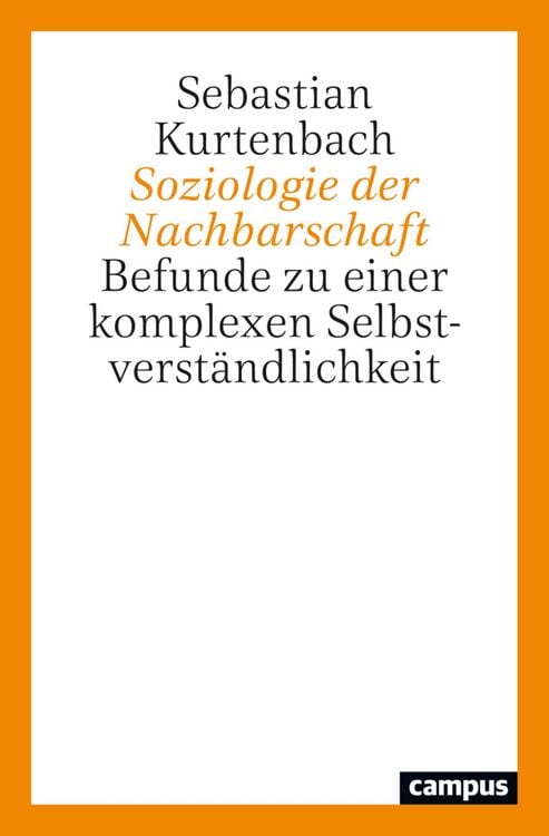 Produktbild: Soziologie der Nachbarschaft