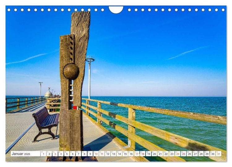 Produktbild: Zingst Stadtansichten (Wandkalender 2026 DIN A4 quer), CALVENDO Monatskalender